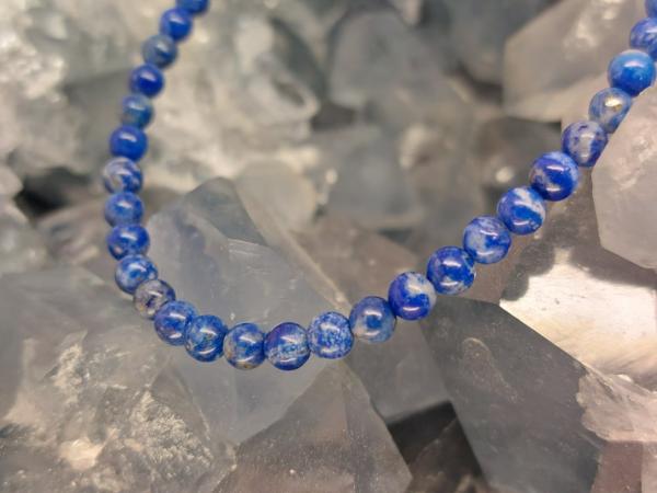 Fil de perles Lapis lazuli 4 mm